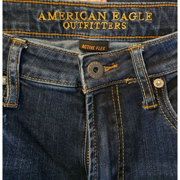 American Eagle Active Flex Slim Jeans Dark Wash Medium 32 x 34 - Picture 1 of 16